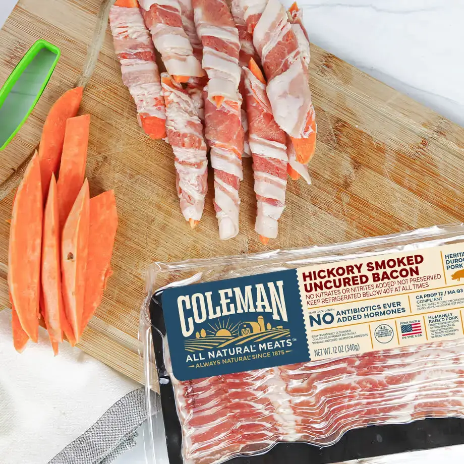Can You Cook Bacon in an Air Fryer? 1 bacon with sweet potato